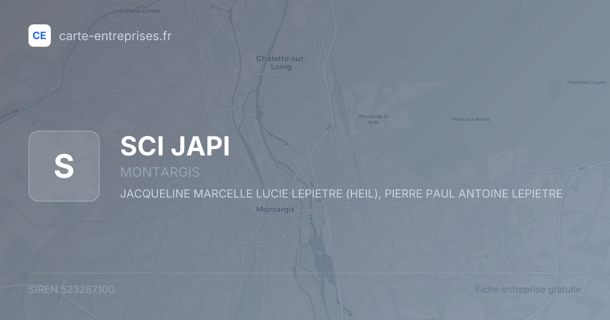 SCI JAPI — 523287100 — fiche entreprise