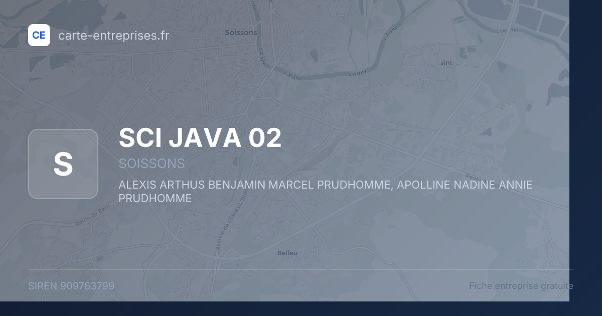 SCI JAVA 02 — 909763799 — fiche entreprise