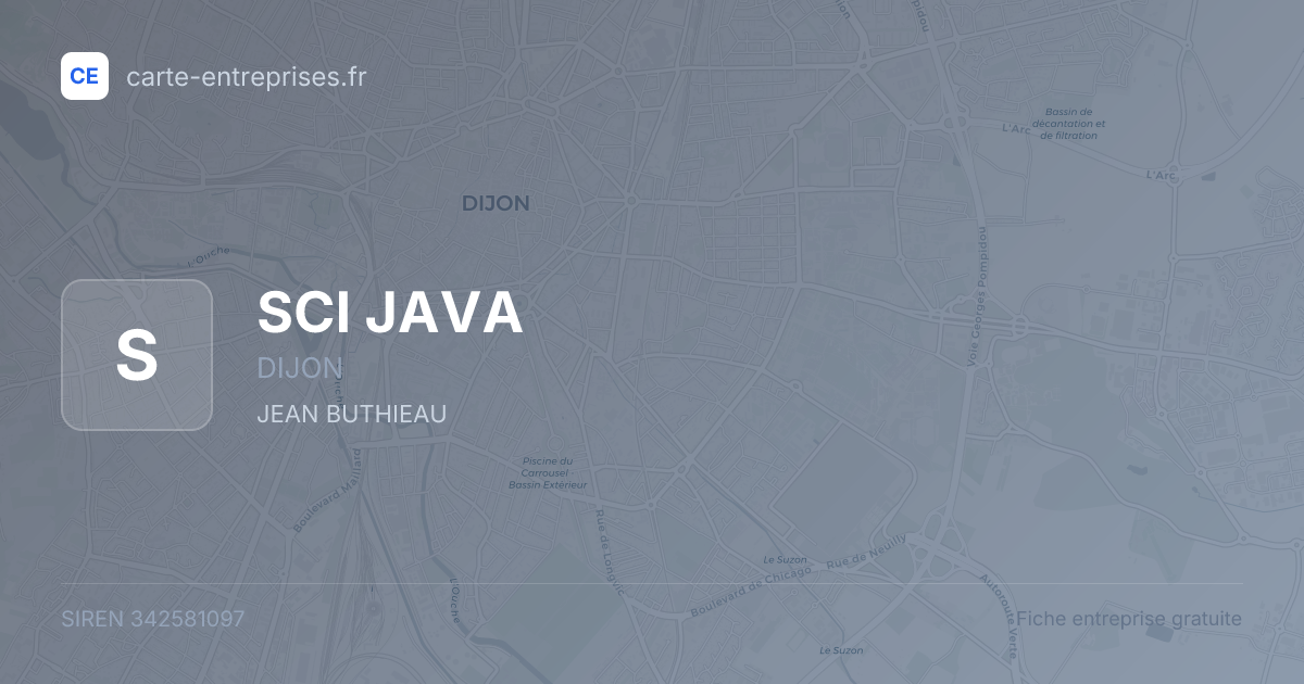 SCI JAVA — 342581097 — fiche entreprise