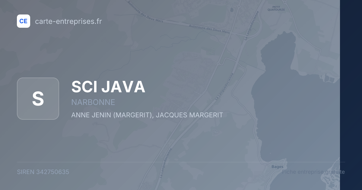 SCI JAVA — 342750635 — fiche entreprise