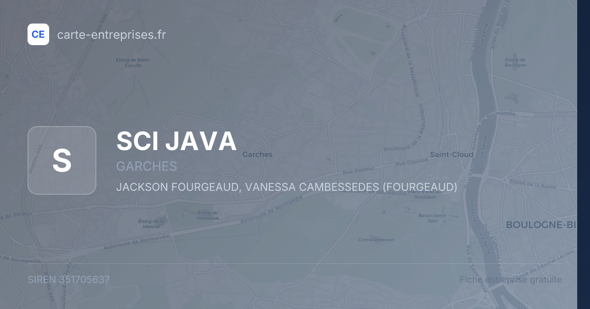 SCI JAVA — 351705637 — fiche entreprise