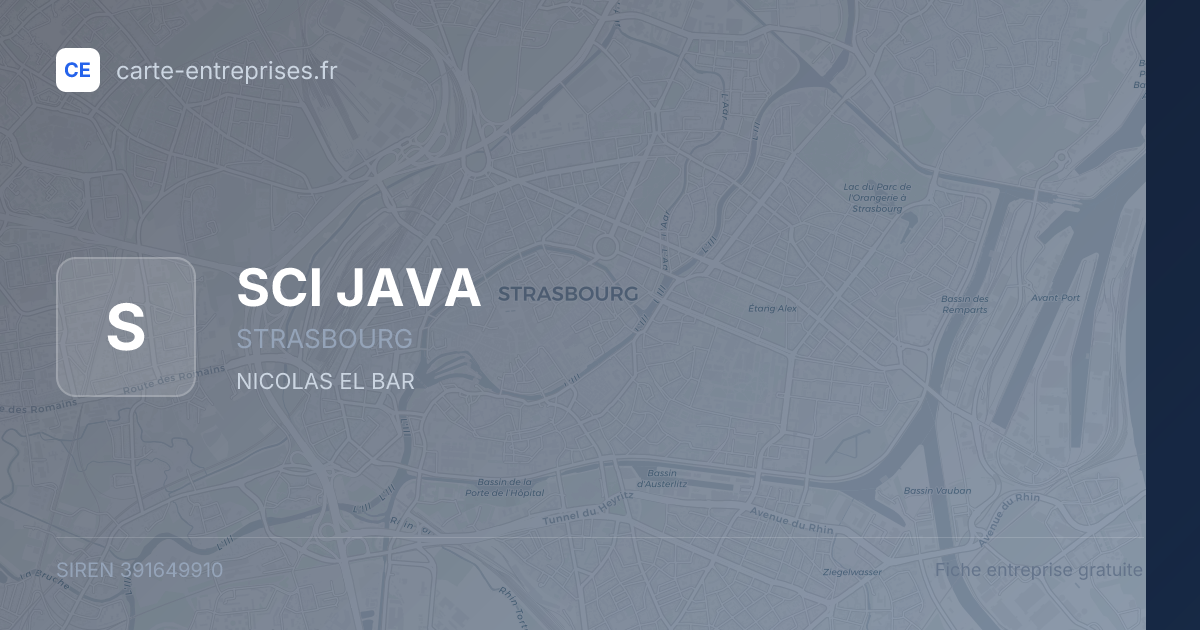 SCI JAVA — 391649910 — fiche entreprise