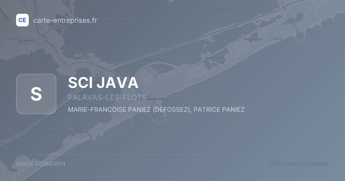 SCI JAVA — 420843914 — fiche entreprise