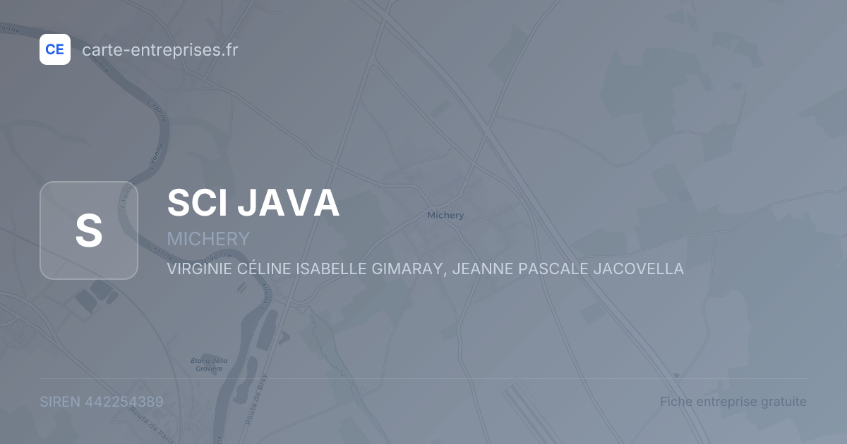 SCI JAVA — 442254389 — fiche entreprise