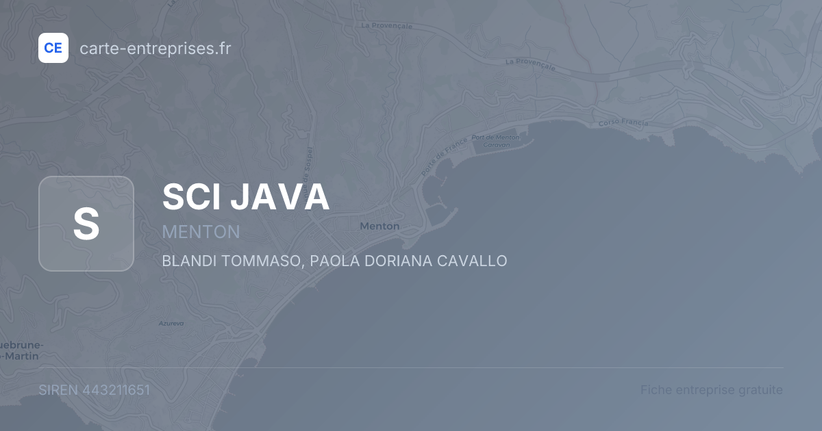 SCI JAVA — 443211651 — fiche entreprise