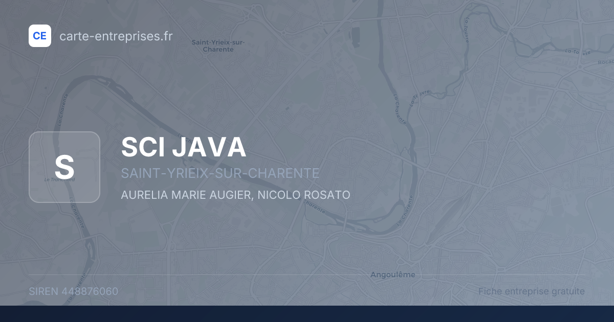 SCI JAVA — 448876060 — fiche entreprise