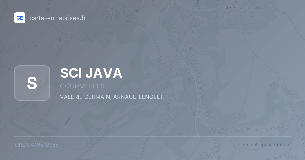 SCI JAVA — 449570985 — fiche entreprise