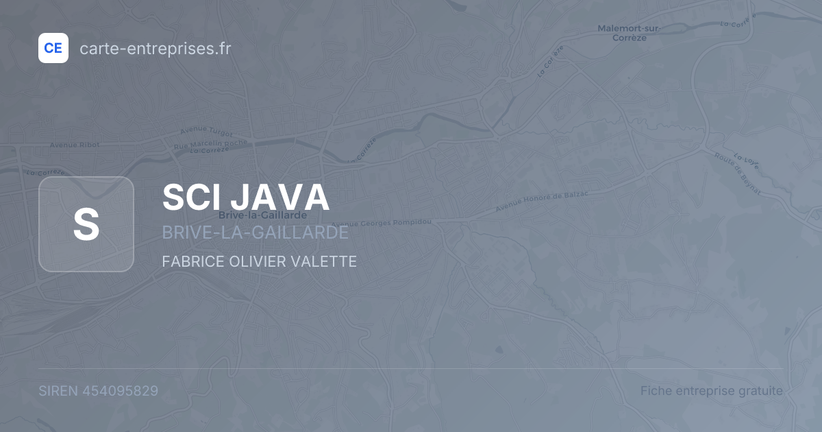 SCI JAVA — 454095829 — fiche entreprise