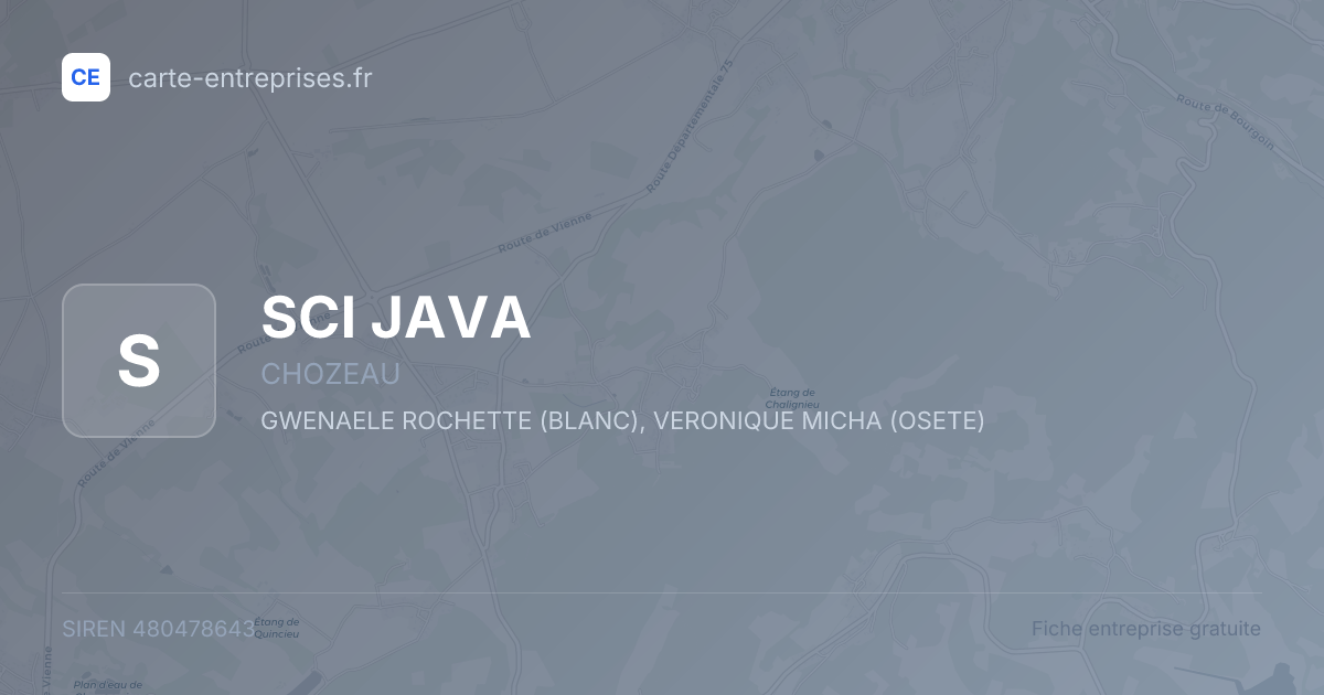 SCI JAVA — 480478643 — fiche entreprise
