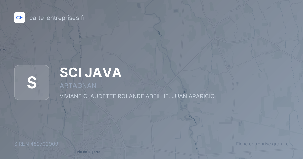 SCI JAVA — 482702909 — fiche entreprise