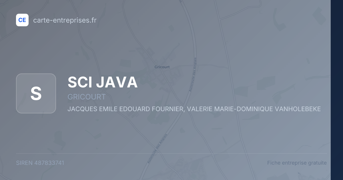 SCI JAVA — 487833741 — fiche entreprise