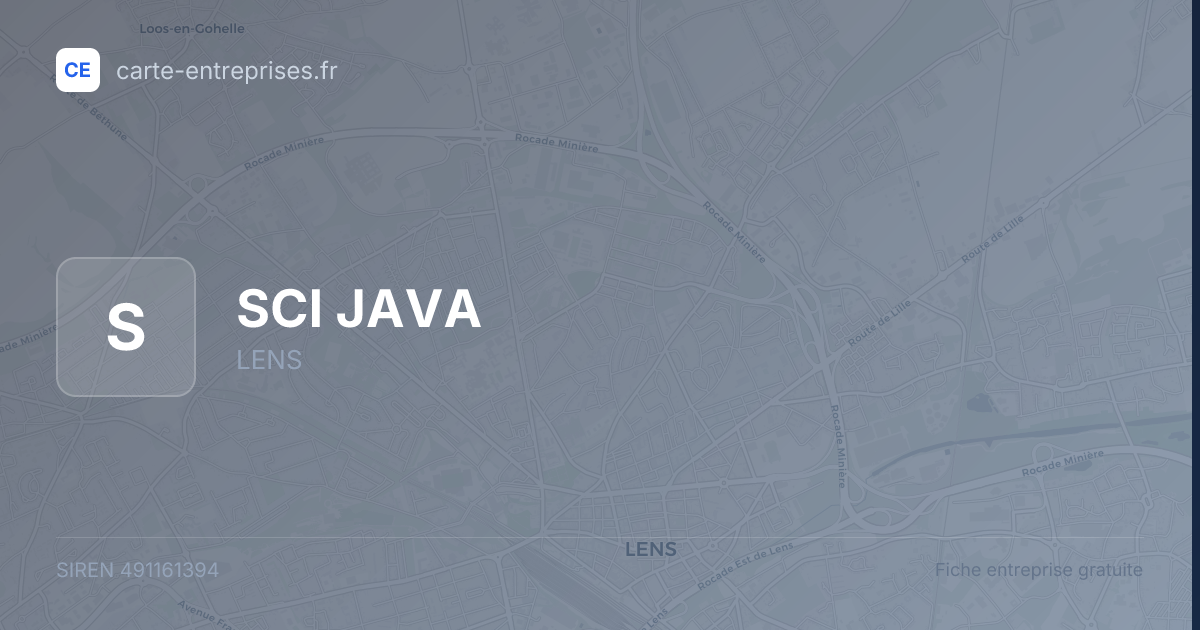 SCI JAVA — 491161394 — fiche entreprise