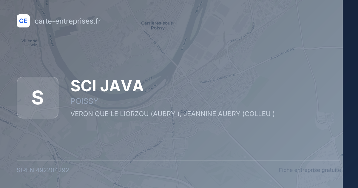 SCI JAVA — 492204292 — fiche entreprise