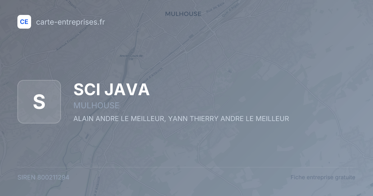 SCI JAVA — 800211294 — fiche entreprise