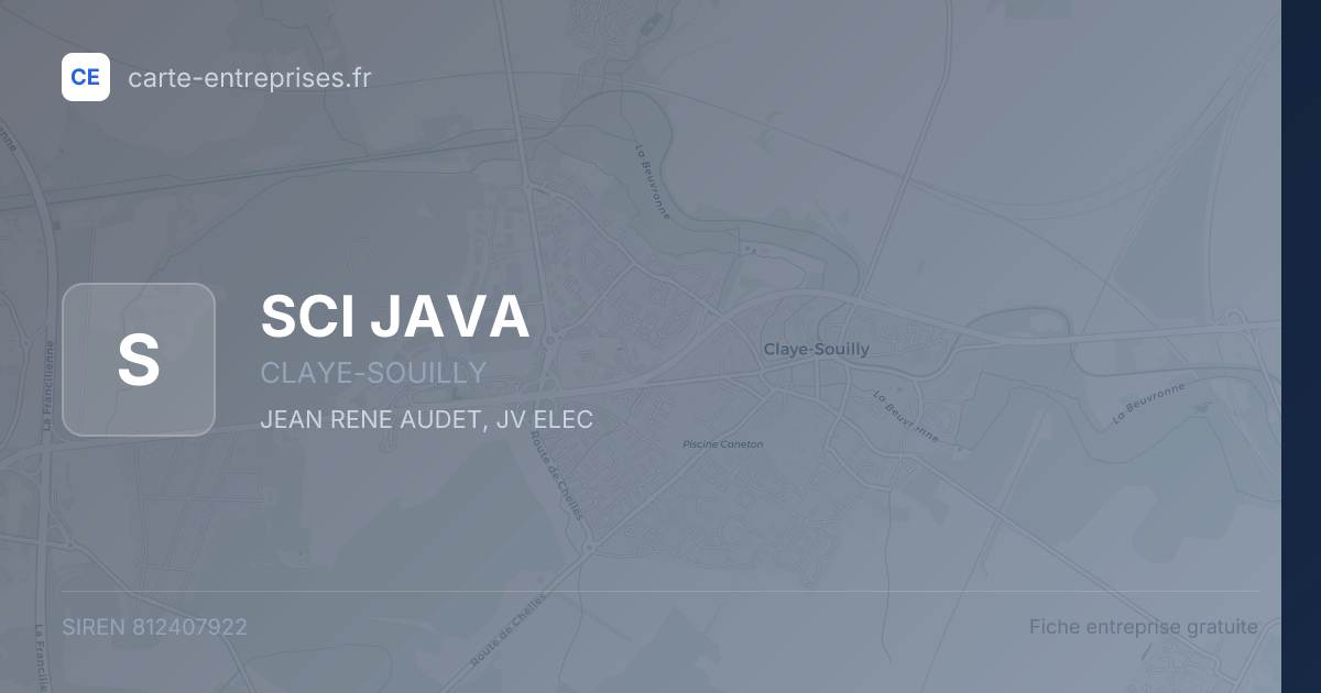 SCI JAVA — 812407922 — fiche entreprise