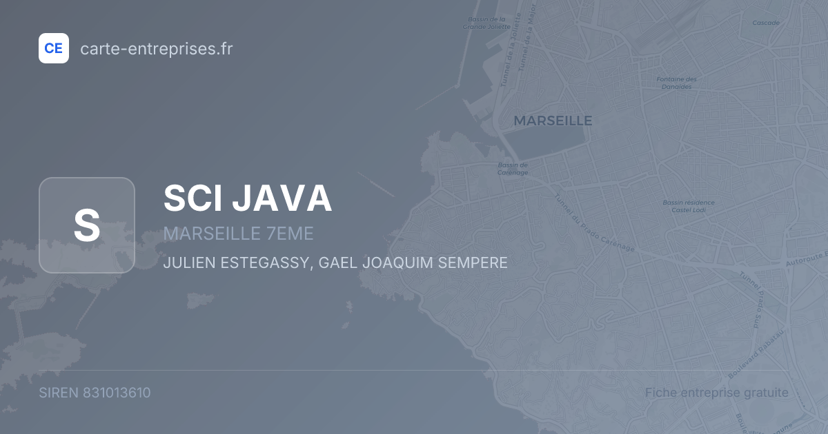 SCI JAVA — 831013610 — fiche entreprise