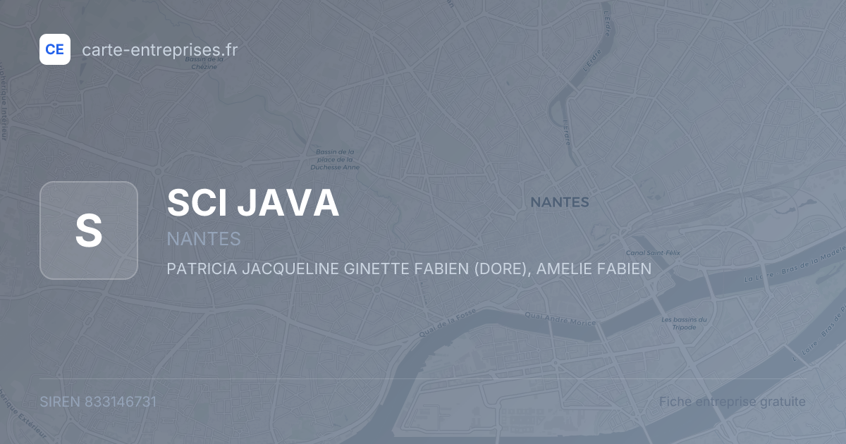 SCI JAVA — 833146731 — fiche entreprise