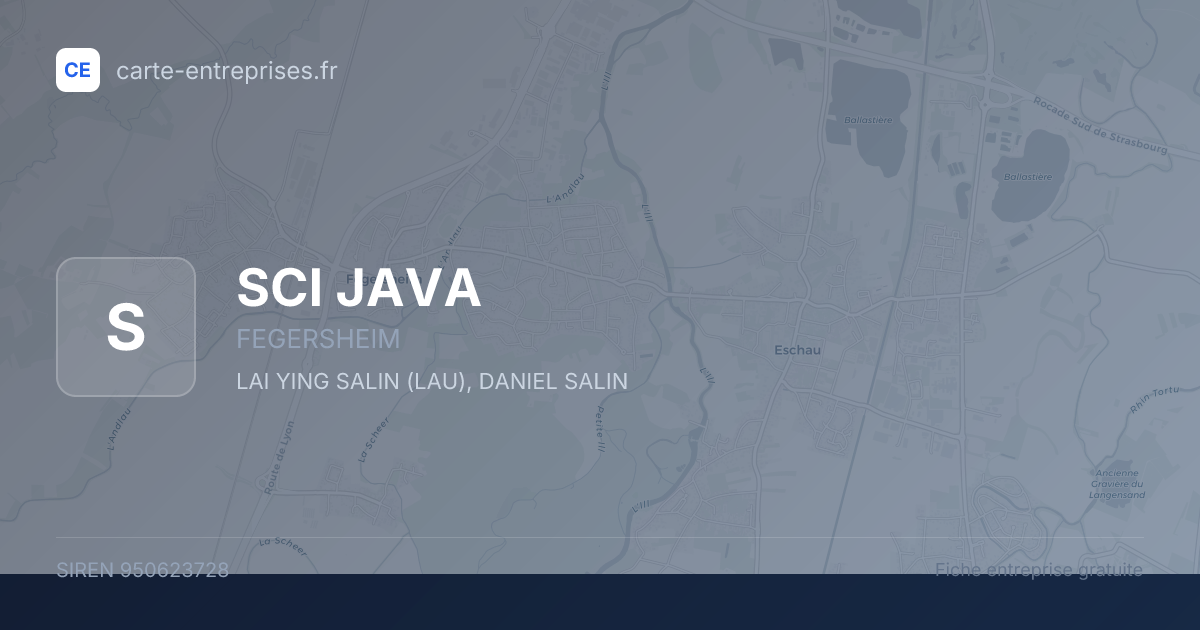 SCI JAVA — 950623728 — fiche entreprise