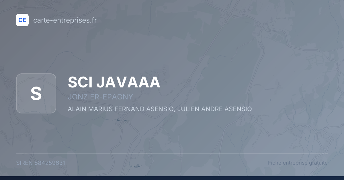 SCI JAVAAA — 884259631 — fiche entreprise
