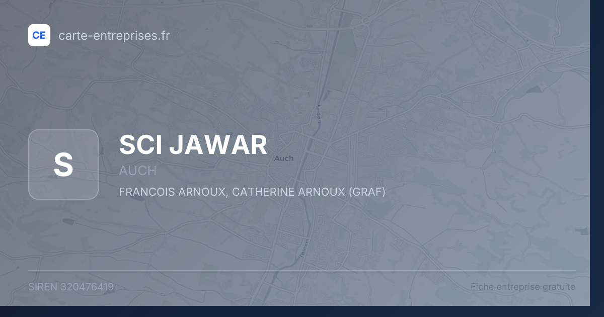 SCI JAWAR — 320476419 — fiche entreprise