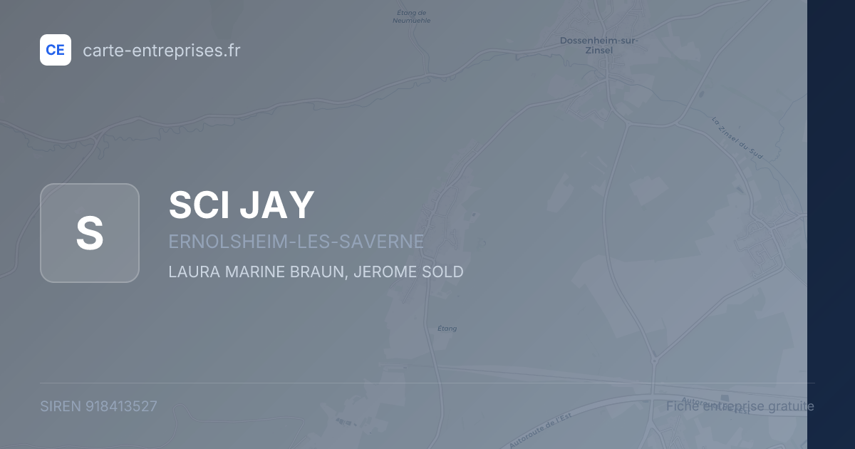 SCI JAY — 918413527 — fiche entreprise