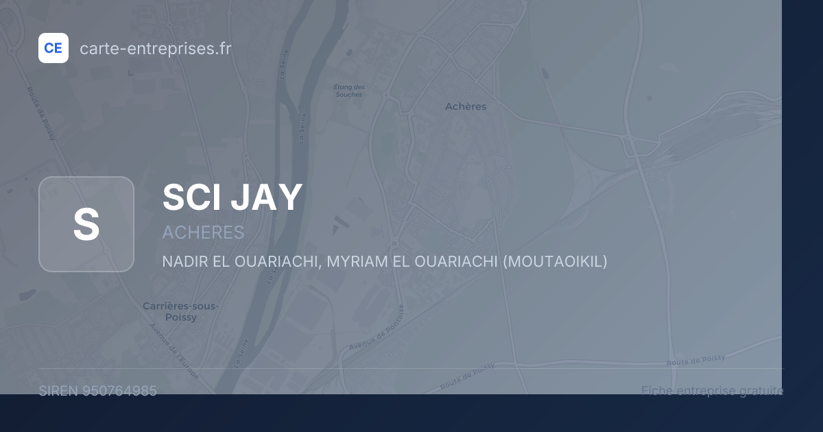 SCI JAY — 950764985 — fiche entreprise