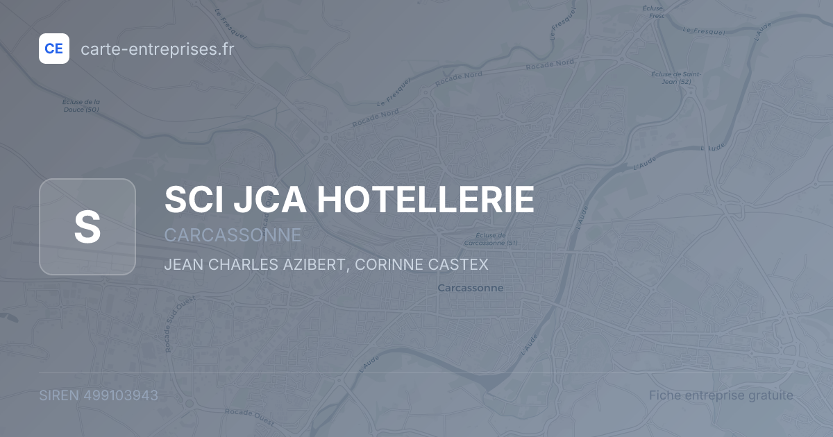 SCI JCA HOTELLERIE — 499103943 — fiche entreprise