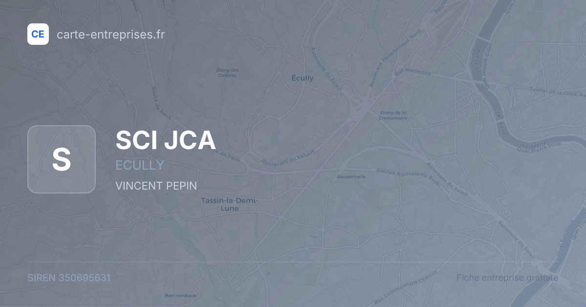 SCI JCA — 350695631 — fiche entreprise