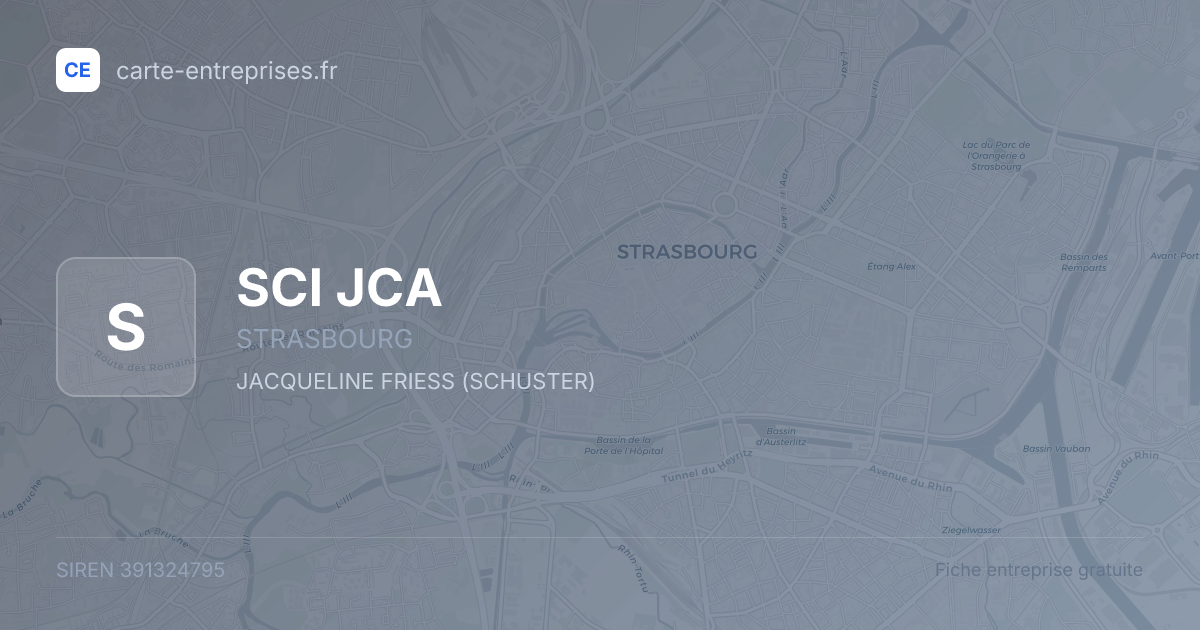 SCI JCA — 391324795 — fiche entreprise
