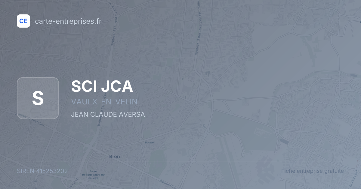 SCI JCA — 415253202 — fiche entreprise