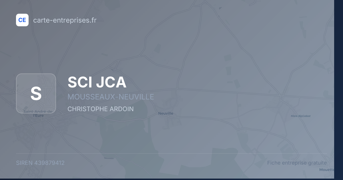 SCI JCA — 439879412 — fiche entreprise