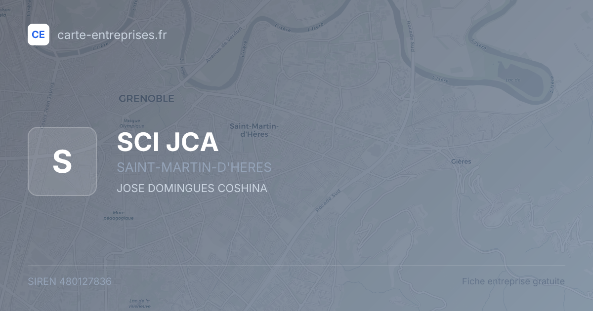 SCI JCA — 480127836 — fiche entreprise