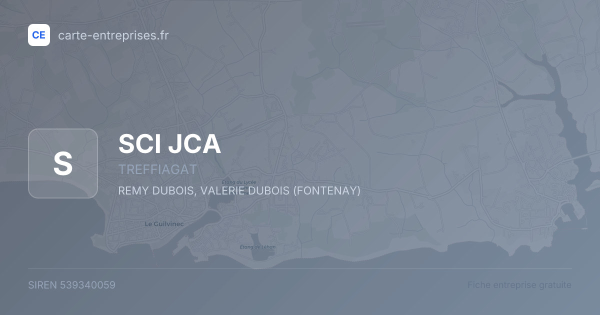 SCI JCA — 539340059 — fiche entreprise