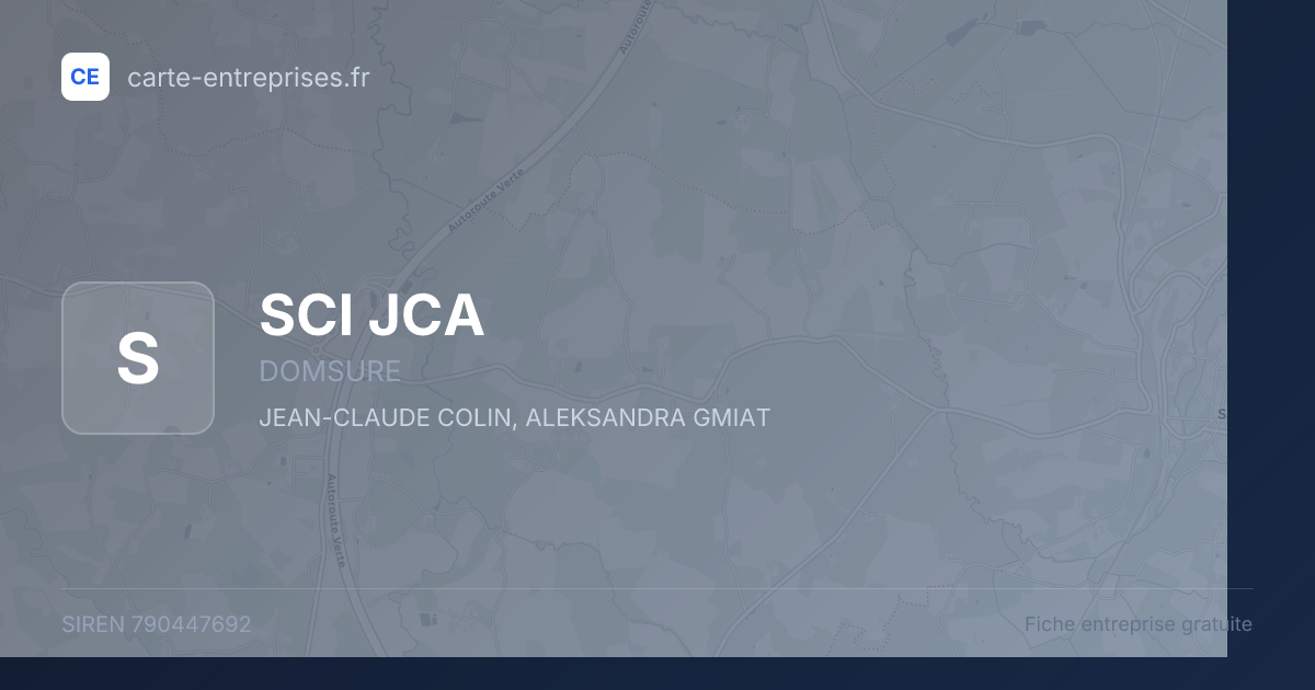 SCI JCA — 790447692 — fiche entreprise