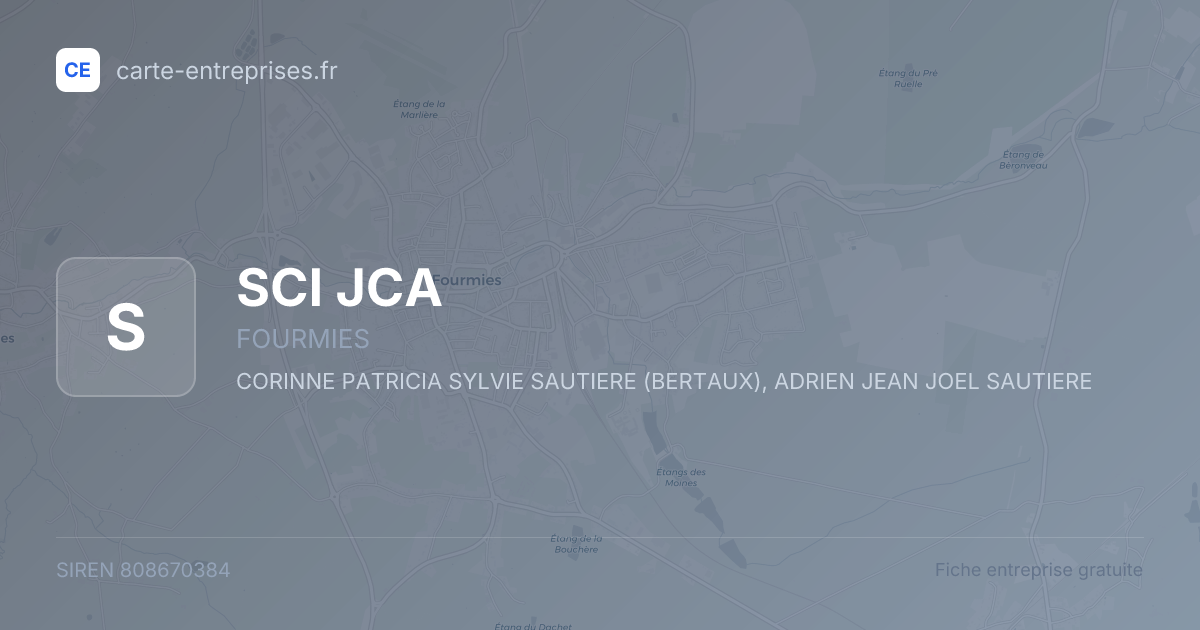 SCI JCA — 808670384 — fiche entreprise