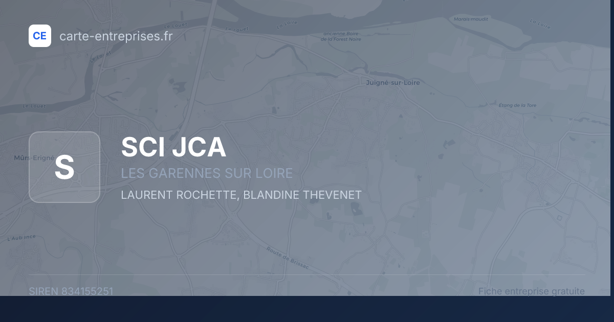 SCI JCA — 834155251 — fiche entreprise