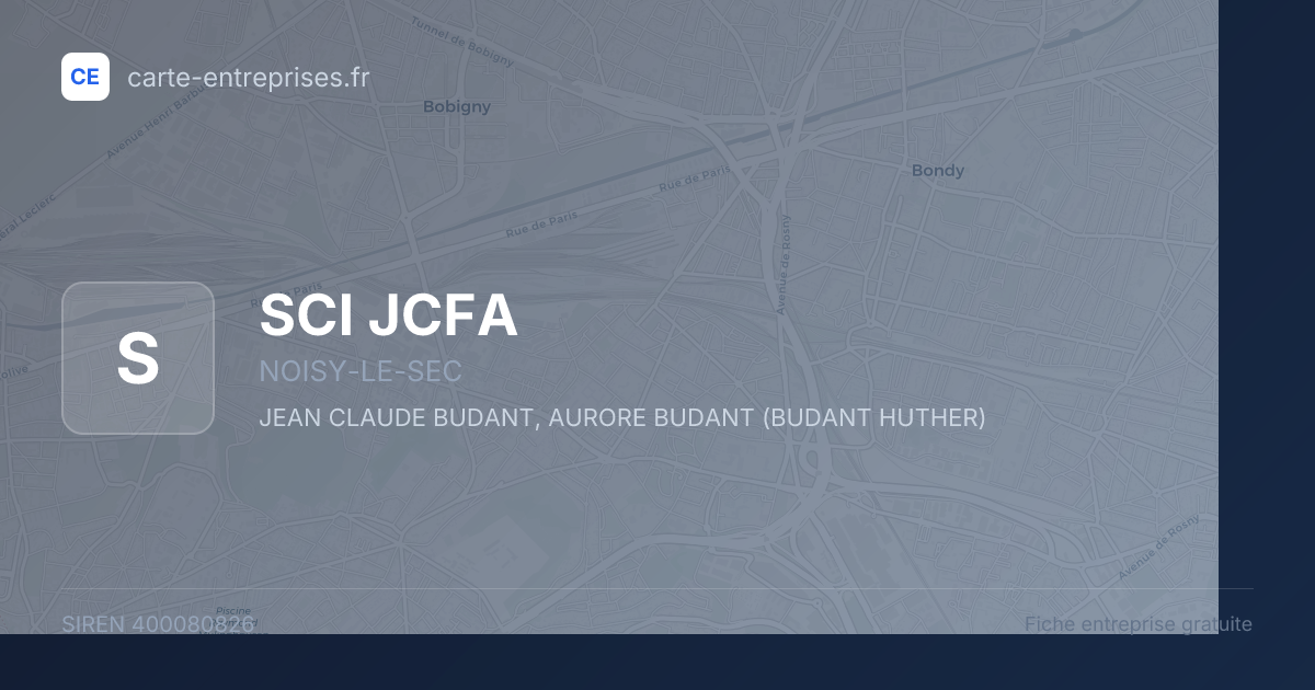SCI JCFA — 400080826 — fiche entreprise