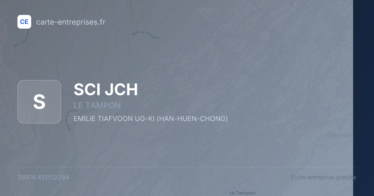 SCI JCH — 413512294 — fiche entreprise