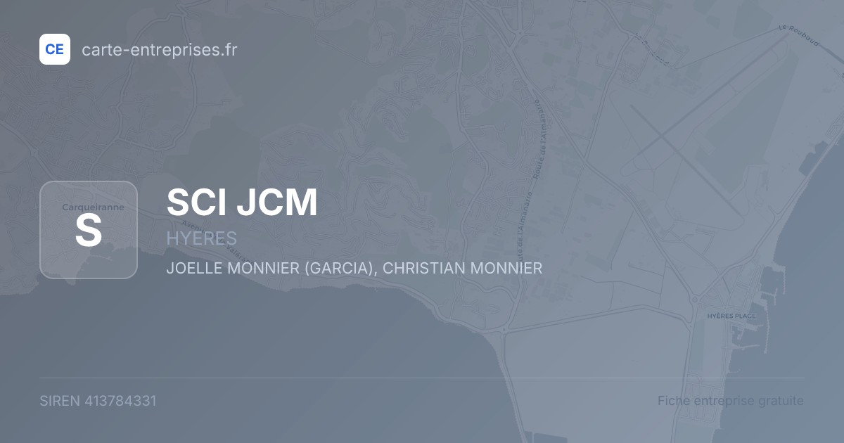 SCI JCM — 413784331 — fiche entreprise