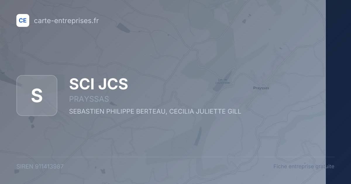 SCI JCS — 911413987 — fiche entreprise