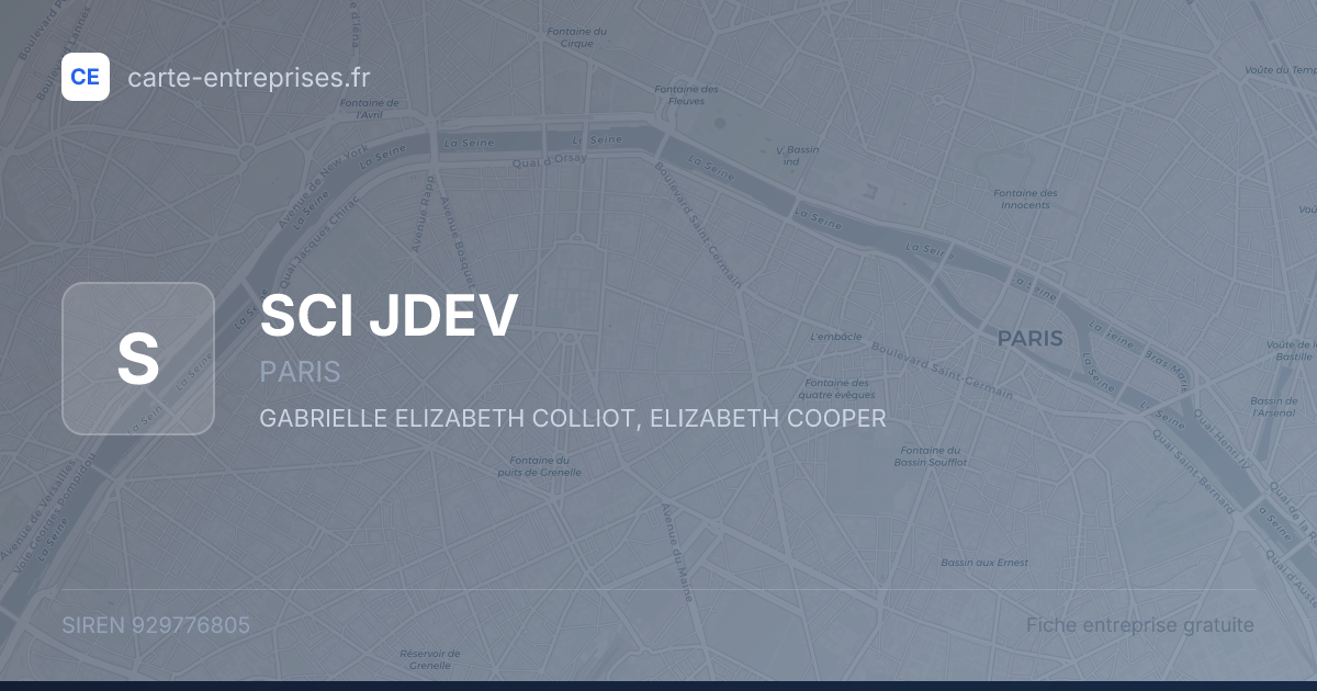 SCI JDEV — 929776805 — fiche entreprise