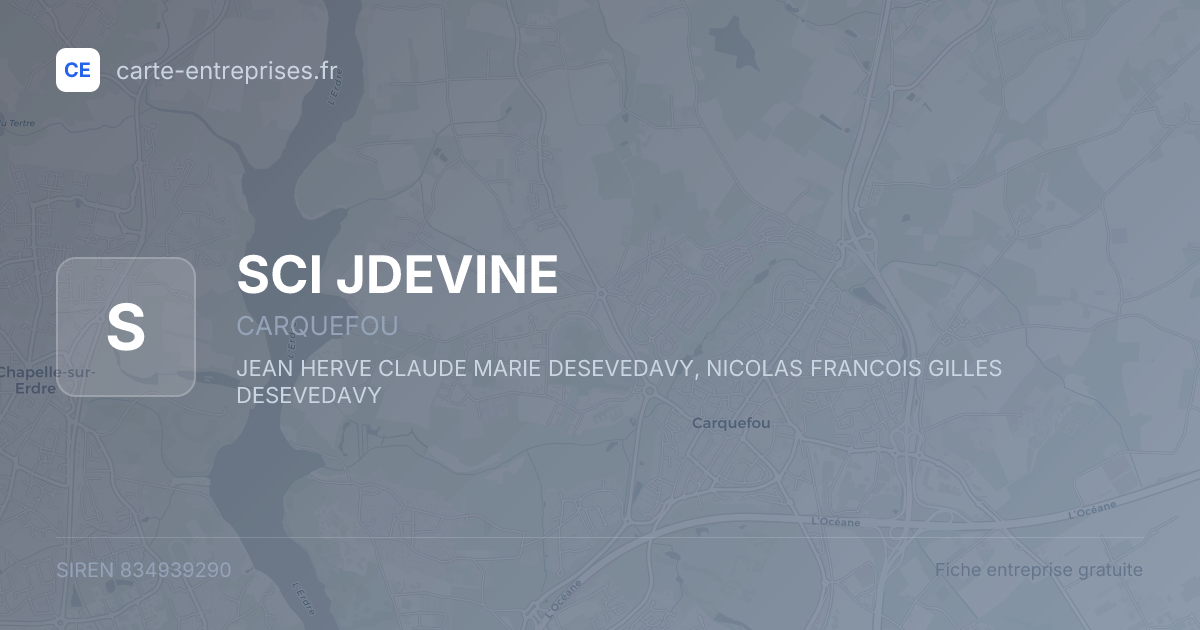 SCI JDEVINE — 834939290 — fiche entreprise