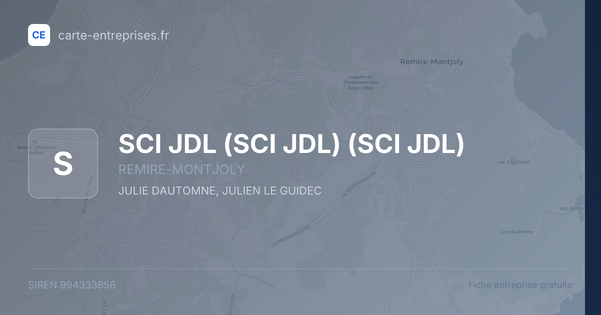 SCI JDL (SCI JDL) (SCI JDL) — 994333656 — fiche entreprise