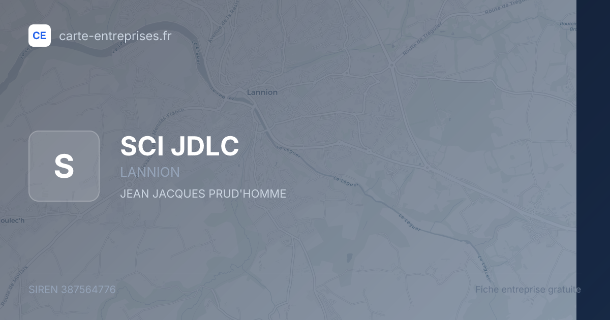 SCI JDLC — 387564776 — fiche entreprise