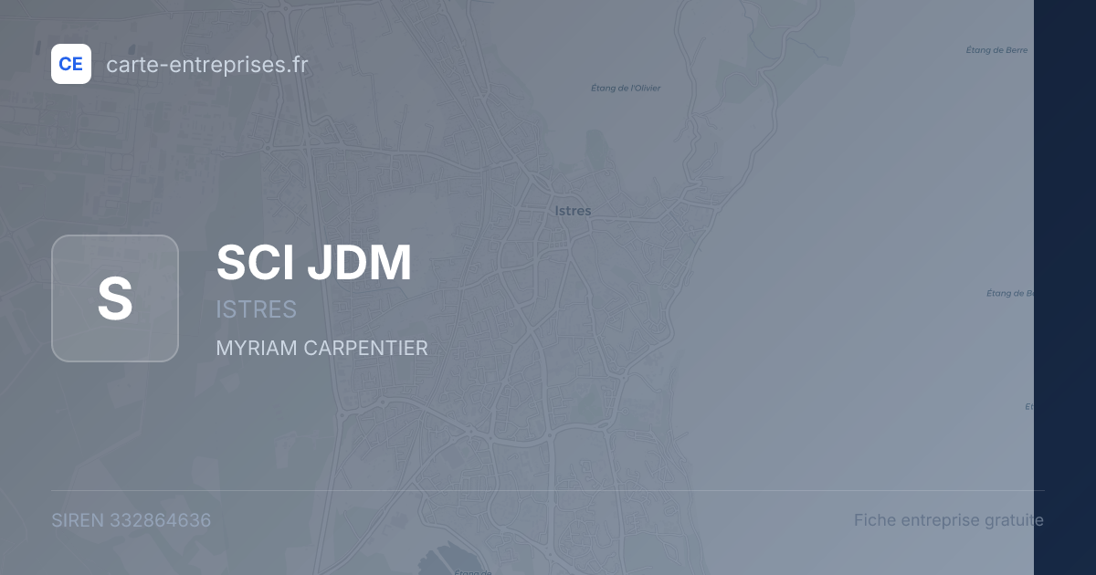 SCI JDM — 332864636 — fiche entreprise