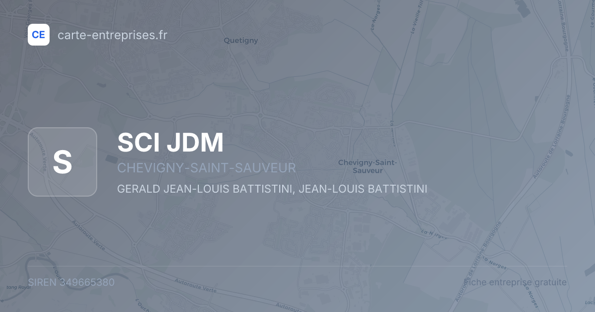 SCI JDM — 349665380 — fiche entreprise