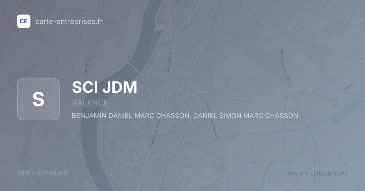 SCI JDM — 351128368 — fiche entreprise