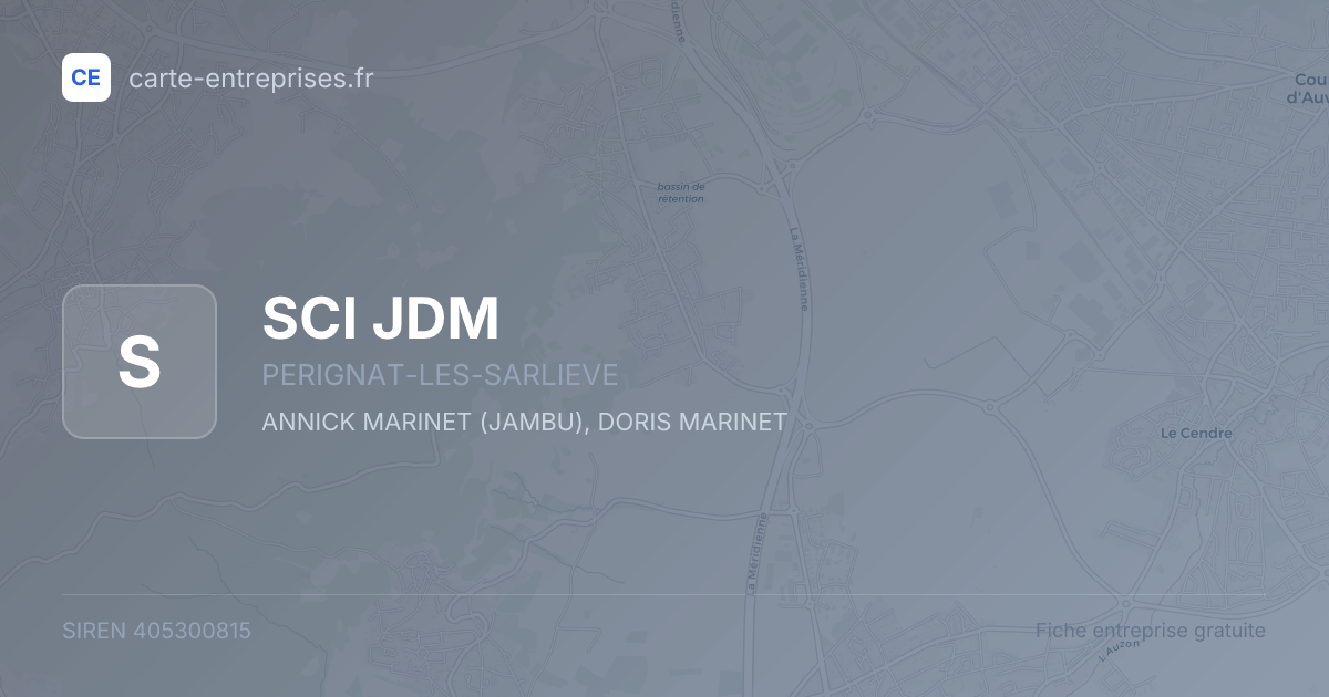 SCI JDM — 405300815 — fiche entreprise