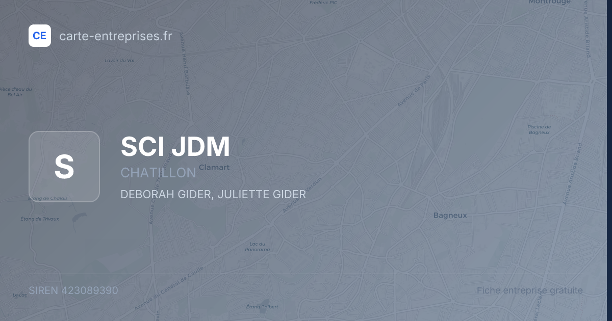 SCI JDM — 423089390 — fiche entreprise