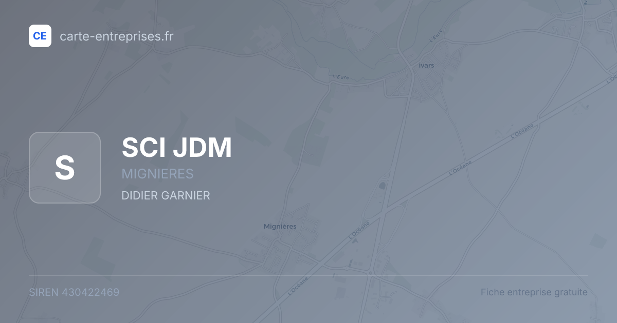 SCI JDM — 430422469 — fiche entreprise